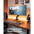 thumbnail image 2 of ErGear Support de Moniteur Simple de 13 à 49 Pouces pour Écrans Ultra Larges, Supporte 26,5 Lb, Bras de Moniteur Simple Robuste, Support de Moniteur Simple, 2 of 7