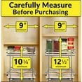 thumbnail image 4 of LYNK PROFESSIONAL® Élite™ Pull Out Spice Rack Organizer for Inside Kitchen Cabinets - 8-3/8 inch Wide - Slide Out Drawer – Wood/Chrome Sliding Spice Organization for cabinet - Spice Racks - 2 Tier, 4 of 5