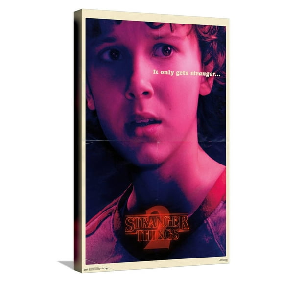 Netflix Stranger Things: Season 2 - Eleven Canvas Wall Poster, 14.725" x 22.375"