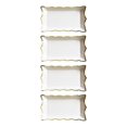 thumbnail image 3 of Bandeja de papel desechable de 4 piezas para restaurante Vajilla Cumpleaños Sandwich Snack Blanco Yuyangstore Bandeja de servicio de papel, 3 of 6