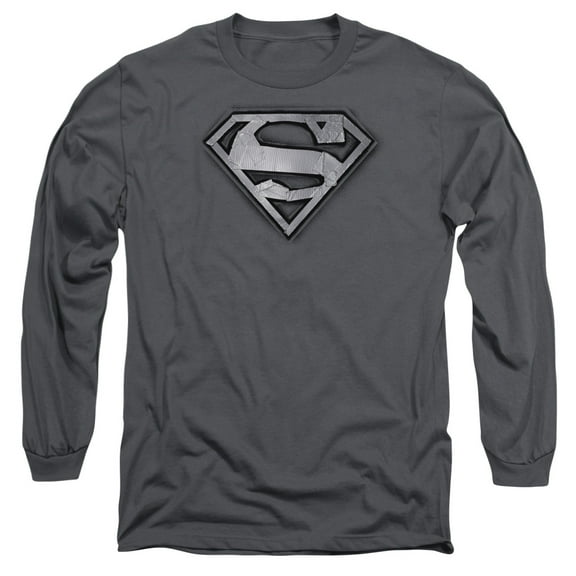 Superman - Duct Tape Shield - Long Sleeve Shirt - X-Large