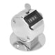 thumbnail image 3 of BERM Tally Counter 4-Digits Silver Aluminium Alloy Handheld Counting Tool with Base, 3 of 5