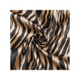 thumbnail image 4 of INSPIRE CHIC Women Zebras Printed Satin Large Square Scarves, 35"x35" Silky Neck Scarf Neckerchief Head Wrap Bandanas 35.4x35.4" Golden Brown, 4 of 6