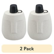 (2 pack) Better Homes & Gardens Ecru Face Tabletop Torch, White
