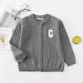 thumbnail image 2 of Gvdentm Girls Sweaters 7-8 Girls Cardigan Sweater School Uniforms Button Long Sleeve Knit Tops(Dark Gray,7-8 Years), 2 of 7
