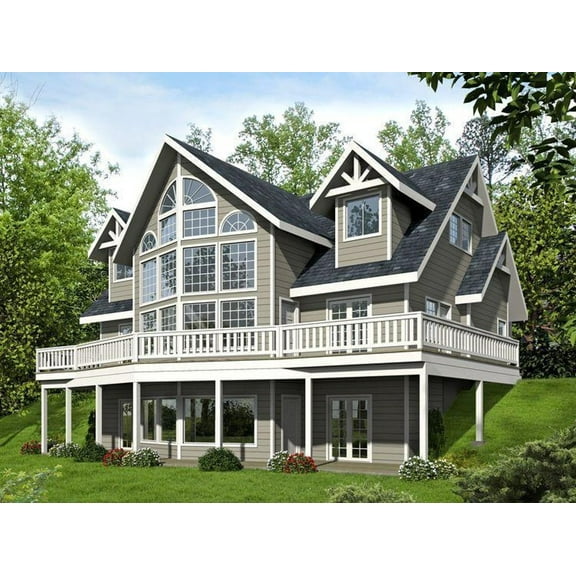 001-3322: Northwest Craftsman 3 Bed, 3 Bath Luxury Home Plan, 2281 Sq Ft: Full Blueprints with License to Build by Home Plan Marketplace - Lesuto