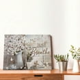 thumbnail image 5 of Farmhouse Bathroom Flower Decor Wall Art Rustic Butterfly Wall Decor Just Breathe Canvas Painting Print Artwork Modern Home Decor Framed for Living Room 12inx16in, 5 of 6