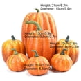 thumbnail image 3 of Calabaza Artificial Adorno de calabaza de simulación, calabaza falsa para decoración festiva del hogar, 7 Uds. (naranja), 3 of 8