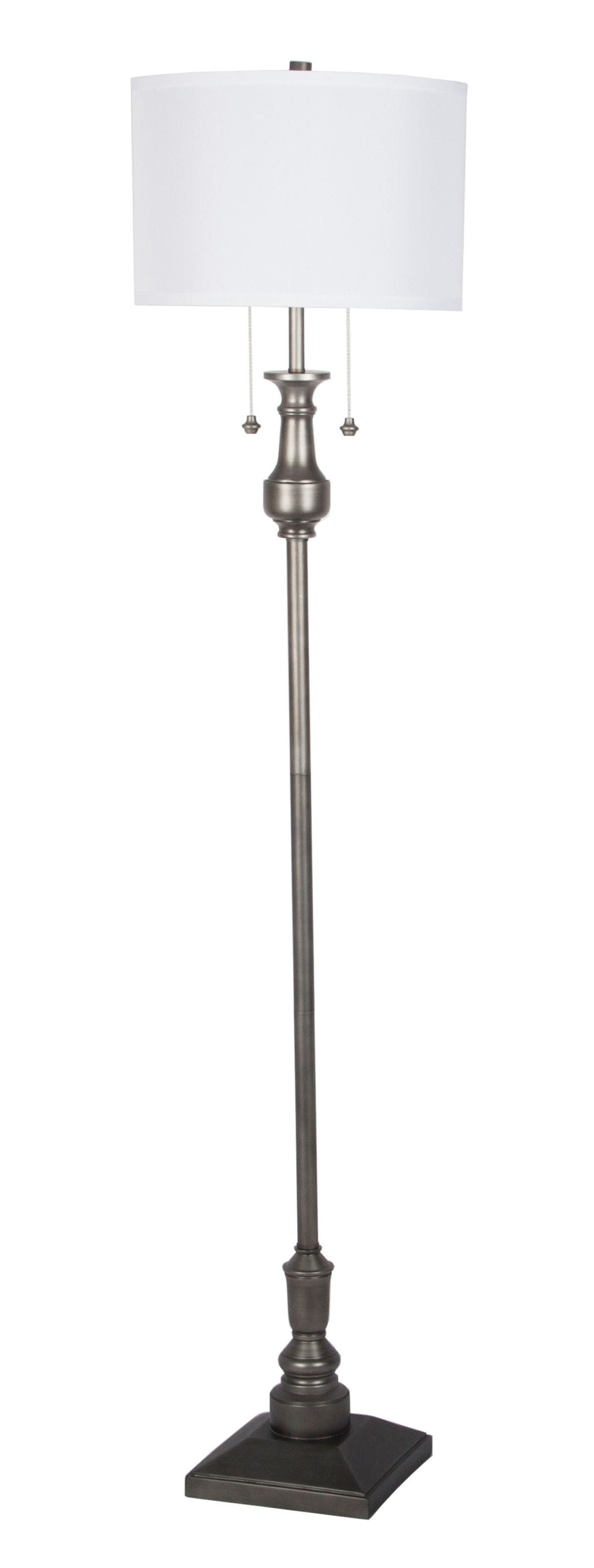 Better Home & Gardens Silver Traditional Floor Lamp - Walmart.com