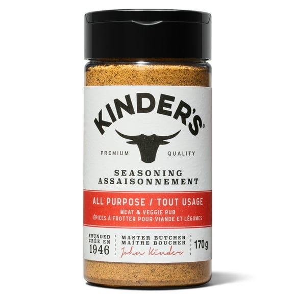 Kinder's All Purpose Seasoning, 170g, Use before, during, or after cooking