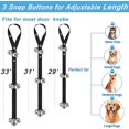 thumbnail image 2 of Dog Bell,4 PACK Pet Training Door Bell Adjustable With 7 Big Loud Pet Bells,Potty Training Buttons,Pet Training Clicker And Whistle Pet Communication Device For Dogs Cats To Ring To Go Outside, 2 of 7