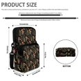 thumbnail image 6 of FUIALDOLG Crossbody Purse Vintage Mushroom Moon Print Double Layer Crossbody Bag for Running, Polyester with Zipper Crossbody Cell Phone Purse, 6 of 7