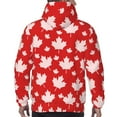 thumbnail image 6 of Bingfone Maple Leaves Men'S Drawstring Hoodie Long Sleeve Pocket Sweatshirts-Small, 6 of 9