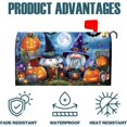 thumbnail image 4 of Happy Halloween Gnomes Pumpkin Mailbox Cover Halloween Haunts Magnetic Mailbox Cover Standard Size for Outdoor Garden Yard Decorations, 4 of 6