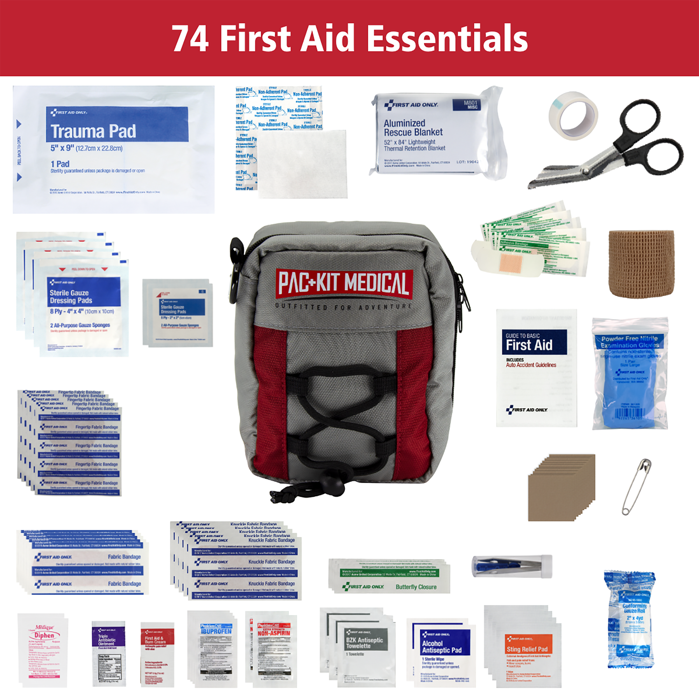 First Aid Only Pac-Kit Trailblazer Outdoor First Aid Kit photo 4