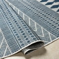 thumbnail image 4 of Hauteloom Asif Living Room, Bedroom Patio Outdoor Area Rug - Bohemian, Transitional - Silver, Royal Denim, Slate - 5'3" x 7', 4 of 6