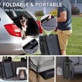 thumbnail image 4 of Dog Ramp for Car, 4-fold Portable Pet Ramp Dog Ramps For Large Dogs, 71''x20'' Dog Car Ramp With Non-Slip Carpet Surface For SUV Car Truck Sofa High Bed Home, 4 of 7