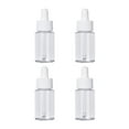 thumbnail image 1 of Botellas vacías de vidrio con cuentagotas de 4 piezas Sub botella transparente para cosméticos de aceites esenciales (100 ml), 1 of 5