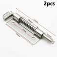 thumbnail image 1 of Bgsha Spring Loaded Latch Pin Stainless Steel 304 Heavy Duty Spring Loaded Latch Pin Security Bolt Latch Tone Door Cabinet Hinges for Chests Cabinets Utility Trailer Gate 2 Pcs, 1 of 9