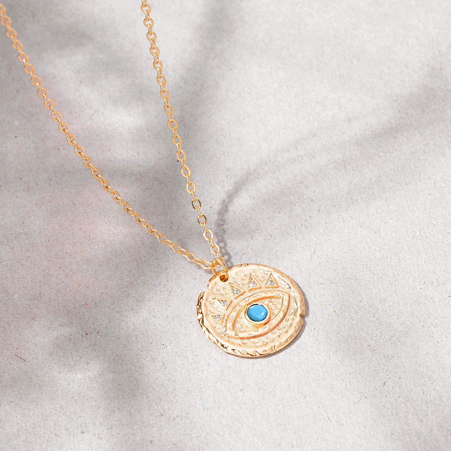XYCCA Layered Heart Necklace Pendant 