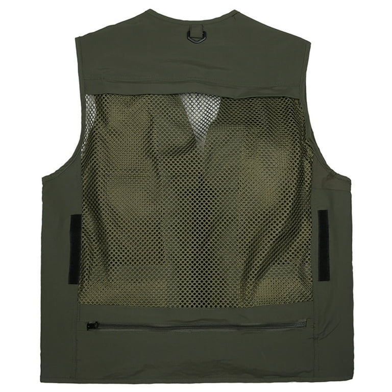 Fishing Photography Vest Summer Multi Pockets Mesh Jackets Quick Dry  Waistcoat