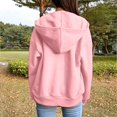 thumbnail image 4 of Women Zip Up Hoodie Long Sleeve Lightweight Sweatshirt Fall 2025 Loose Fit Y2K Casual Workout Jacket with Pockets, 4 of 6
