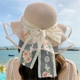 thumbnail image 4 of Yokua Summer Hat Handmade for Dress-up Casual Wear Party Elegant Straw Hat, 4 of 21