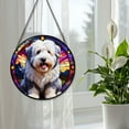 thumbnail image 5 of 89Bloom Old English Sheepdog Window Hanging Stained Glass, Old English Sheepdog Suncatchers for Windows Stained Glass, Stained Glass Dog suncatcher, Dog Stained Glass, 5 of 8