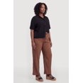 thumbnail image 3 of Women's Plus Size Solid Short Sleeve Button Front Shirt, 3 of 4