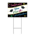 thumbnail image 1 of Congrats Graduates You Did It (18" x 24") Yard Sign, Includes Metal Step Stake, 1 of 6