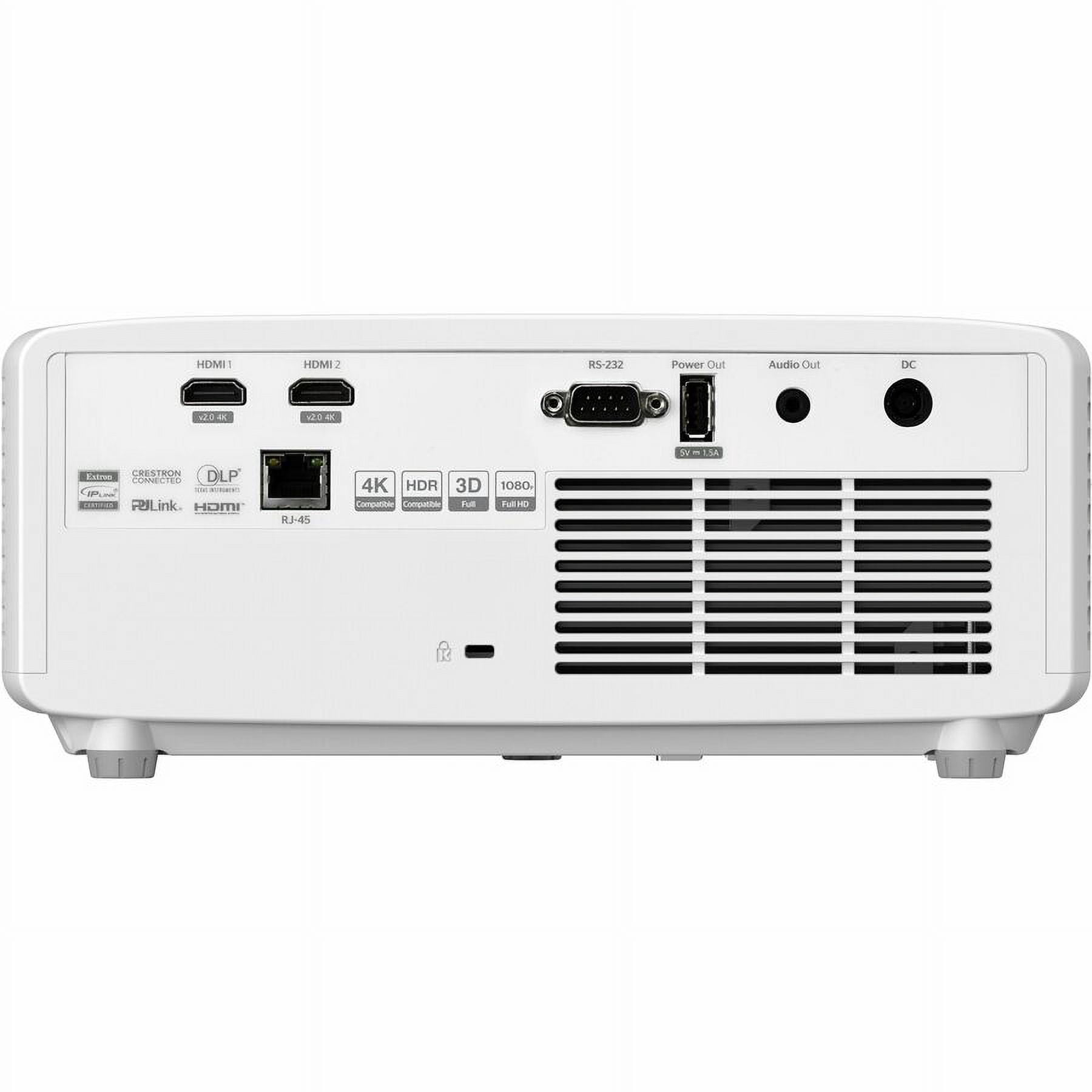 Optoma ZH520 3D DLP Projector - 16:9 - Portable - High Dynamic Range (HDR) - Front - 1080p - 30000 Hour Normal Mode - 3,000,000:1 - 5500 lm - HDMI - USB - Network (RJ-45) - Conference Room, Board R...