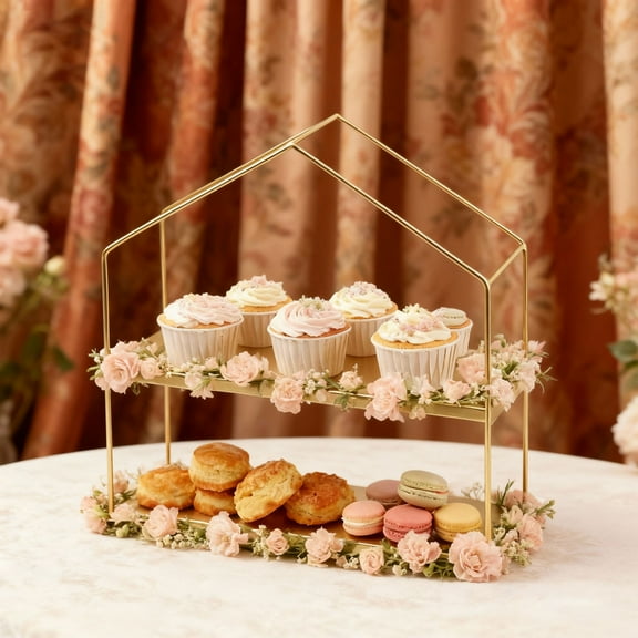 2-Tier Birthday Party Cake Stand