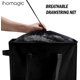 thumbnail image 4 of 45L Laundry Baskets with Handle (Black), Collapsible Thin Laundry Basket Oxford Cloth Laundry Bag Rectangular Laundry Baskets Bathroom Bag 39x19x60C, 4 of 5