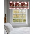 thumbnail image 3 of Valances for Windows Chef Gourmet Kitchen Rod Pocket Cafe Window Treatments Valance Curtains for Kitchen Bathroom Laundry Basement Windows 60"x18", 3 of 9