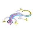 thumbnail image 2 of Xihbxyly Escultura de Geco de Metal Artesanal, Arte Mural de Lagarto de Hierro, Decoración Vibrante para Exteriores E Interiores, Fácil de Colgar, Ideal para Vallas de Jardín, Regalo para Amantes de, 2 of 2