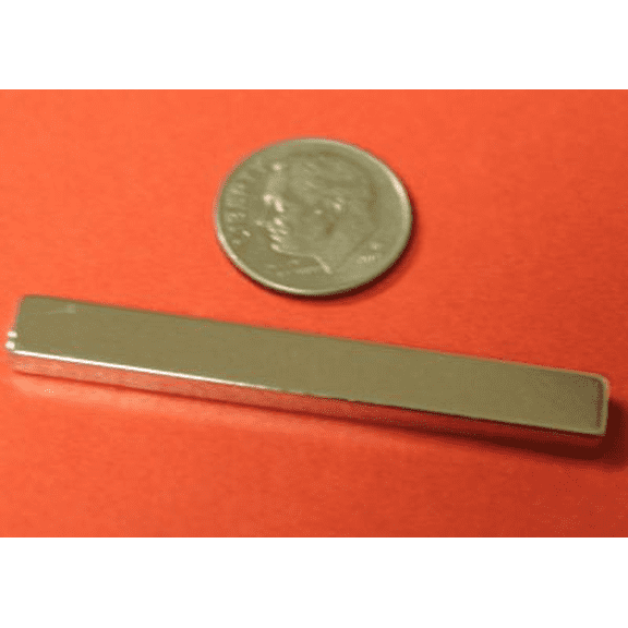 Rare Earth Neodymium Magnets – N45 Block 2" x 1/4" x 1/8"