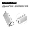 thumbnail image 4 of Belt Buckle End Tips, 17mm Ribbon Crimp Clasps for DIY Silver Tone 50Pack, 4 of 6