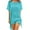 Blue, variant on Womens Swim Cover up Dress Trim Kaftan Chiffon Tassels Swimwear Beach Loose Bikini Cover Up Tops Summer Vacation Outfits One Size