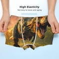 thumbnail image 3 of Yiaed Realistic Style Forest Dinosaur Print Boys' Boxer Briefs Cotton Casual Stretch Comfort Boys Boxers - Kids Boxer Briefs Underwear for Boys (6-18)-XX-Small, 3 of 5