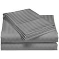 thumbnail image 2 of Hotel Collection 1800 Super Soft & Wrinkle Free Luxurious Stripe 6-Piece Sheet Set (King, Gray), 2 of 2