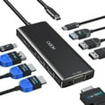 thumbnail image 1 of Estación de acoplamiento HODO USB C con doble monitor para Dell HP con 9 en 1, 1 of 9