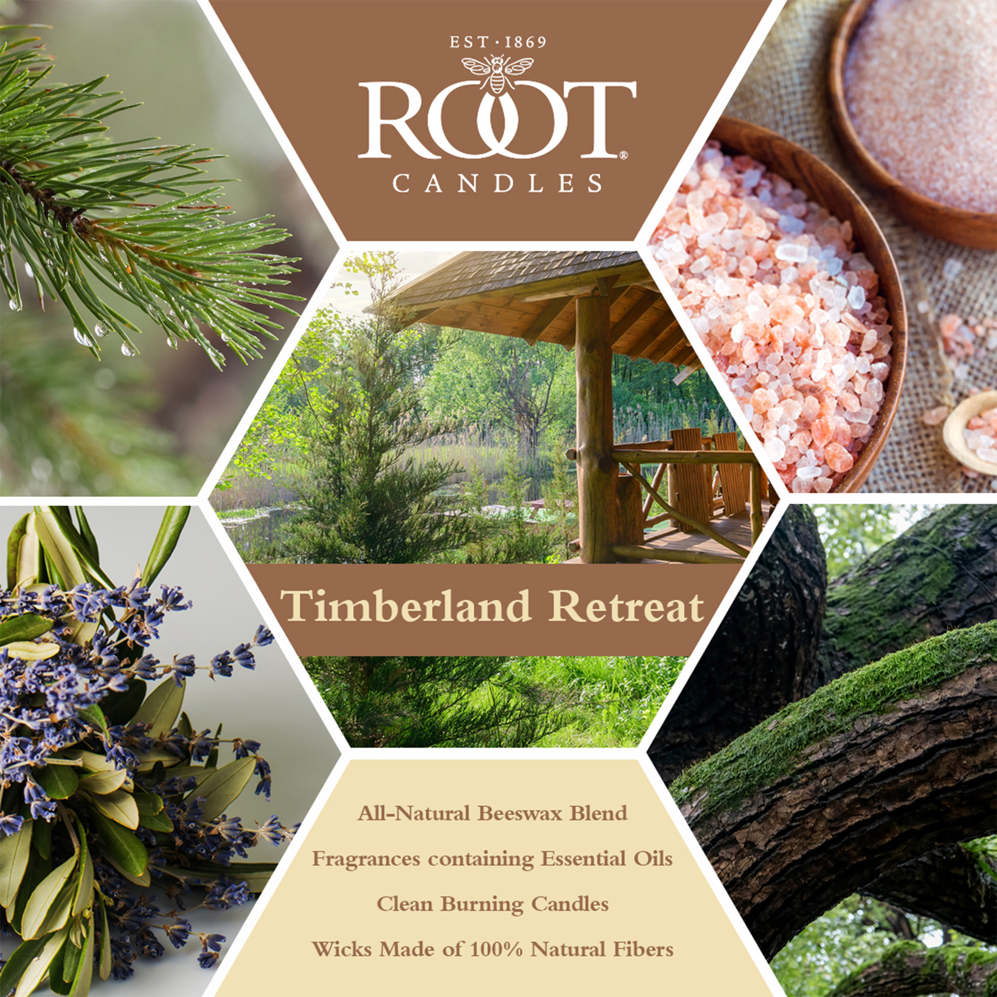 ROOT Candles Timberland Retreat  10.5 oz Large Veriglass Jar