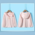 thumbnail image 4 of SHENGSI Girls and Boys Summer Solid Color Icy Hooded Zipper Sun Protection Clothing, Girls Boys Summer Solid Color Ice Hooded Zip Up Sun Protective Clothing, 4 of 4