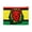 White zipper, variant on Caribbean Rasta Colors Flat Accessory Pouch Lion Makeup Bag Cosmetic Bag