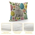 thumbnail image 4 of Qinduosi Easter Pillow Covers Inch Set of , Colorful Bunny Eggs Throw Pillows Farmhouse Rabbit Spring Decor Pillowcase for Sofa Bedroom Living Room Indoor Outdoor, 4 of 5