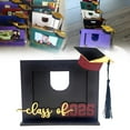 thumbnail image 1 of Cqxid Desktop Item Under $10 2025 Graduation Wooden Photo Frame Photo Frame With Graduation Cap Horizontal Wooden Table Decoration Friend Graduation Graduation Decoration, 1 of 6