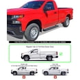 thumbnail image 2 of APS Running Boards 5-inch Matte Black Compatible with Chevy Silverado GMC Sierra 1500 2019-2025 Regular Cab & Silverado 1500 LTD Sierra 1500 LD 2022 & 2500 3500 2020-2025 (Exclude 19 1500 LD), 2 of 6