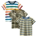 thumbnail image 5 of CUZIBR Boy Polo T Shirt Button Color Block Camo Short Sleeve School Uniform Tee Shirts For Boys Girls Breathable Dailywear For Toddler,Multicolor,5-6 Years, 5 of 7