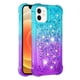 thumbnail image 2 of Funda para iPhone 12 Transparente con Brillos Carcasa Protectora Antigolpes con Glitter Brillante, 2 of 5