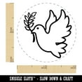 thumbnail image 2 of Peace Dove with Olive Branch Self-Inking Rubber Stamp Ink Stamper - UV Ink - Mini 1/2 Inch, 2 of 7